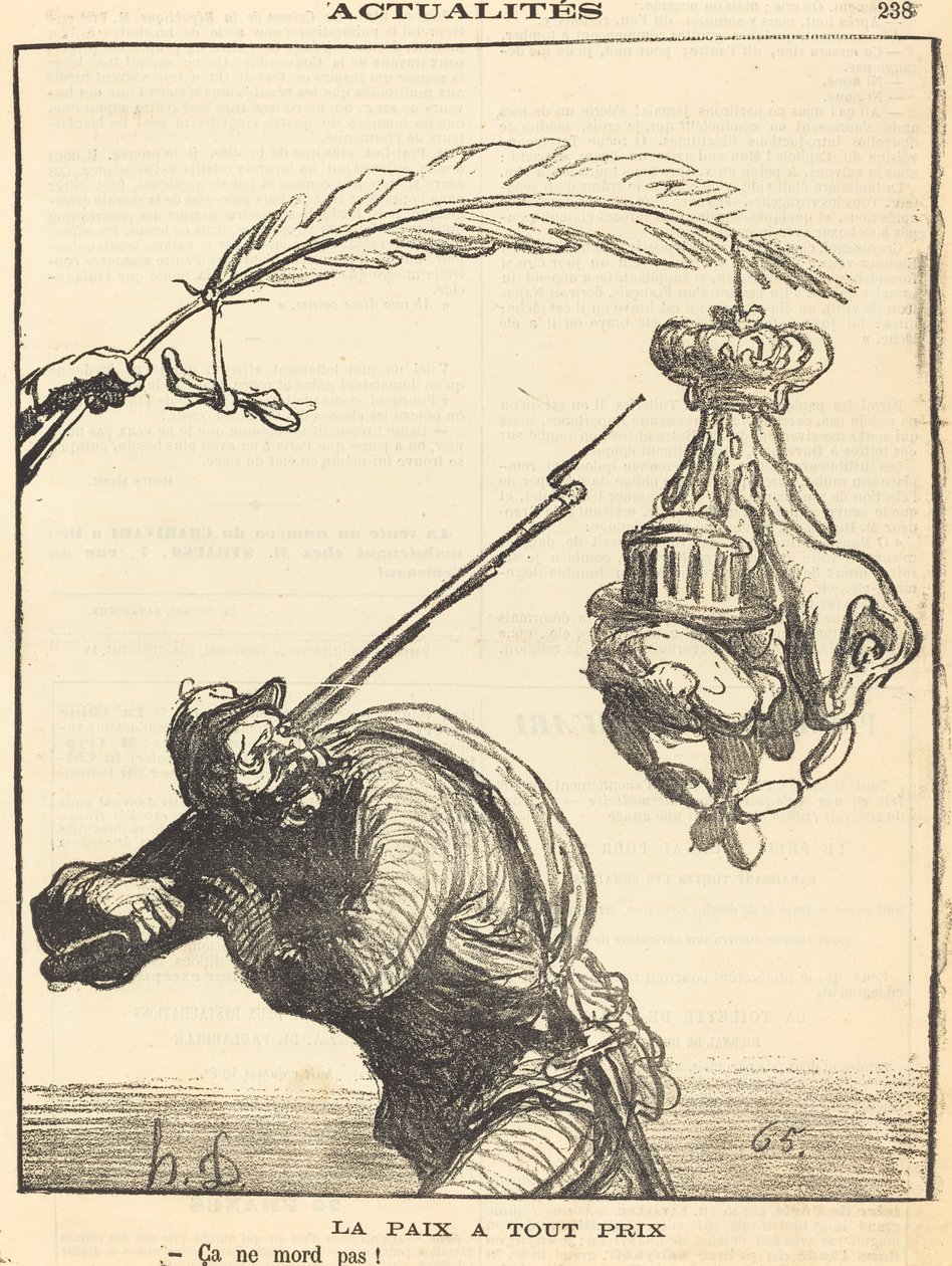 Vrede tegen elke prijs door Honoré Daumier