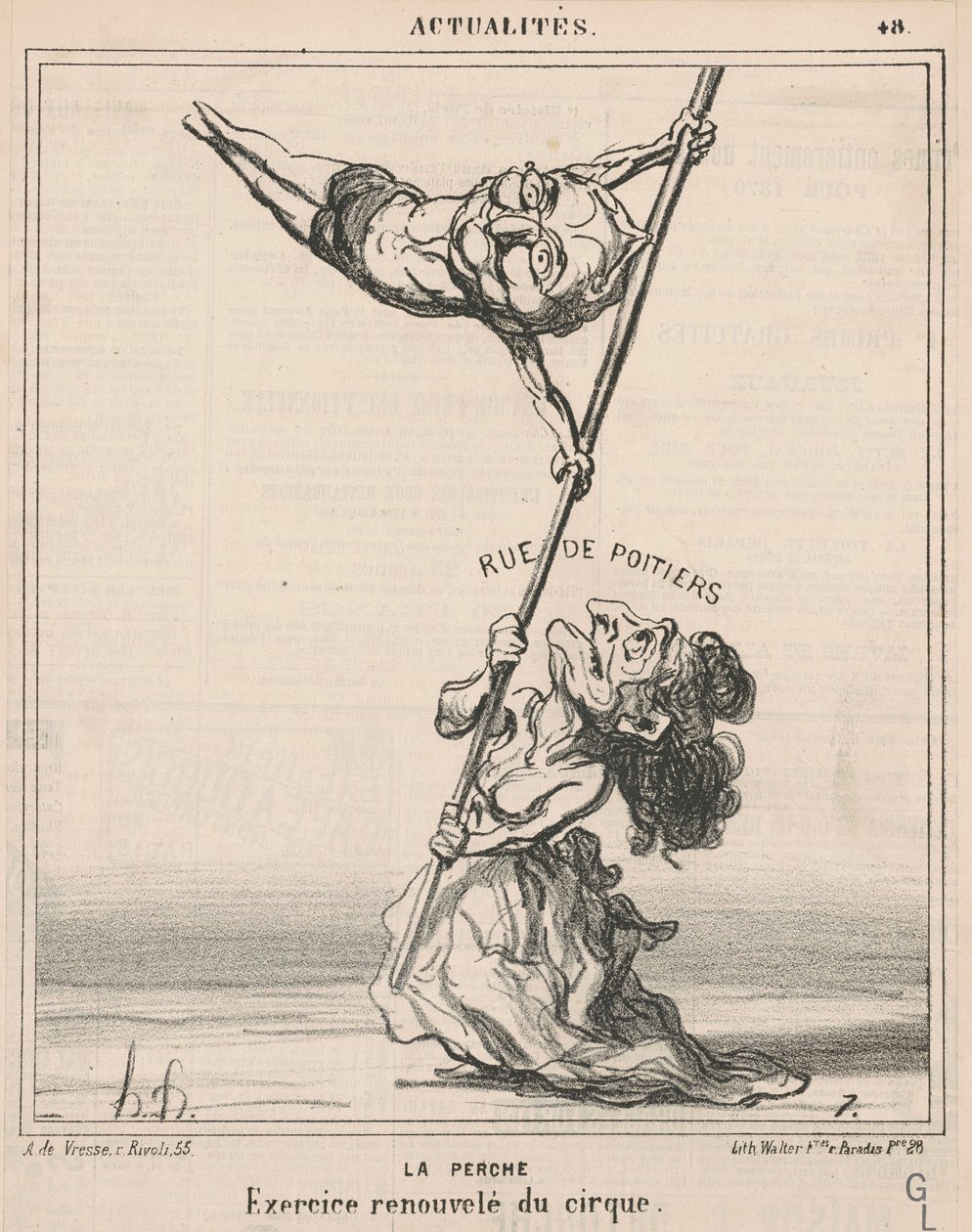 De baars door Honoré Daumier