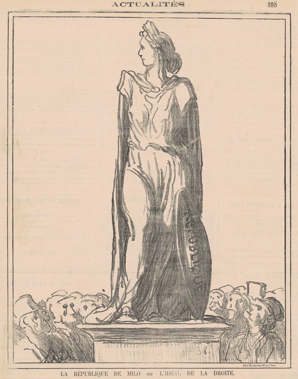 De republiek van Milo... door Honoré Daumier