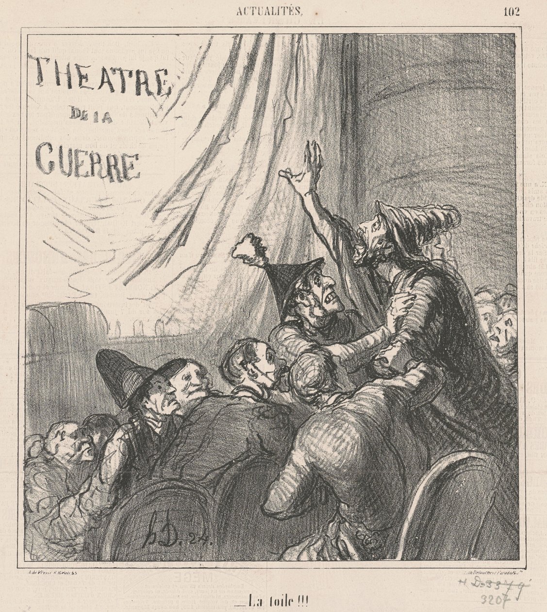 Het doek!!! door Honoré Daumier