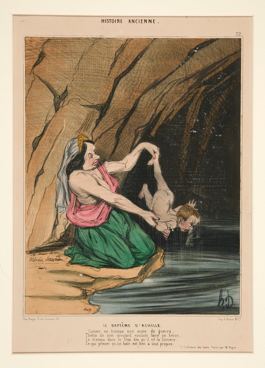 De Doop door Honoré Daumier