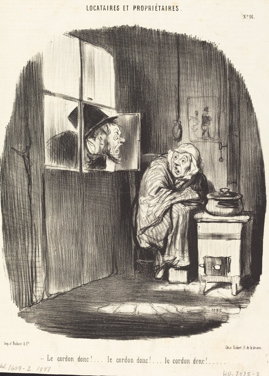 Le Cordon donc!... door Honoré Daumier