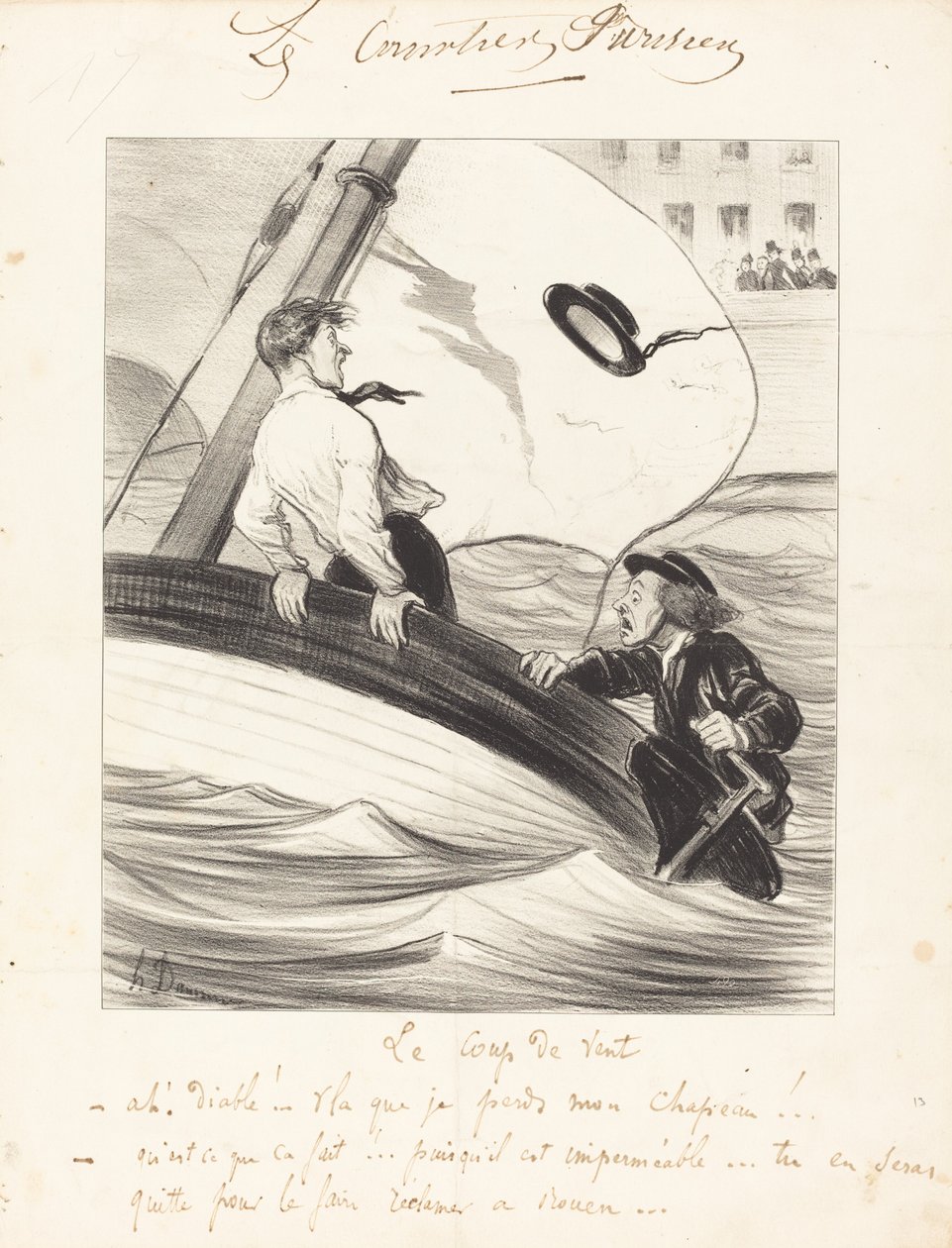 De Windvlaag door Honoré Daumier