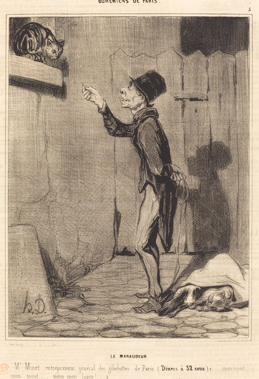 De plunderaar door Honoré Daumier