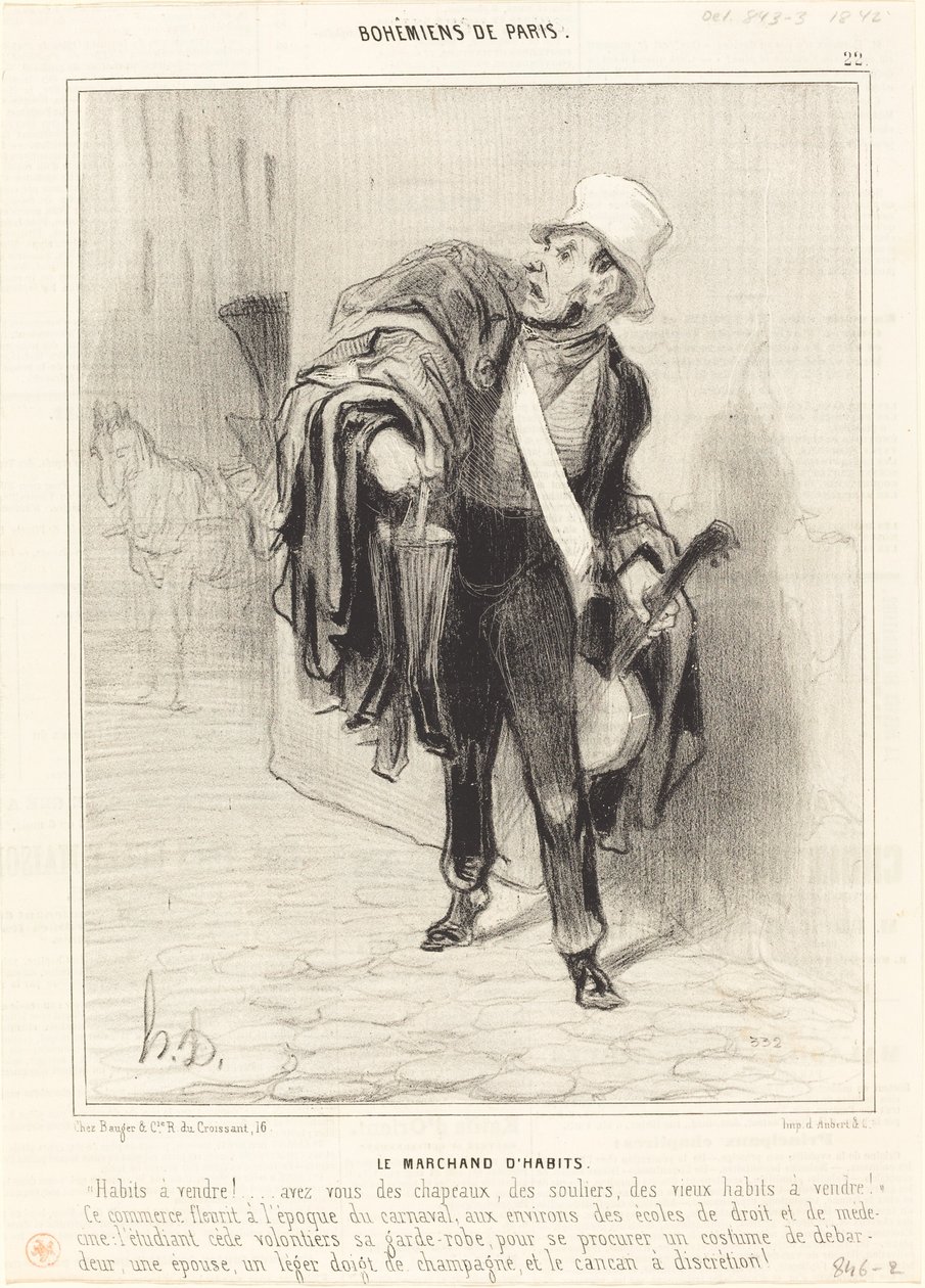 De Kleermaker door Honoré Daumier