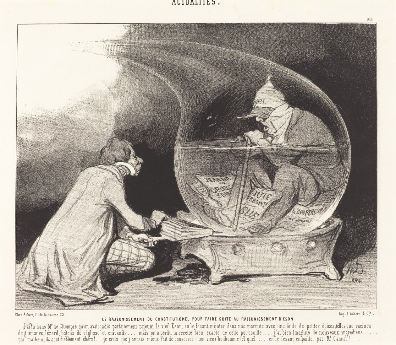 De verjonging van de Constitutionnel door Honoré Daumier