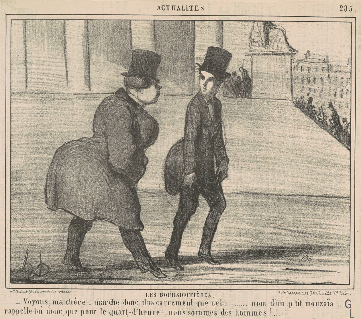 De kleine beleggers... Laten we eens kijken, mijn beste... door Honoré Daumier