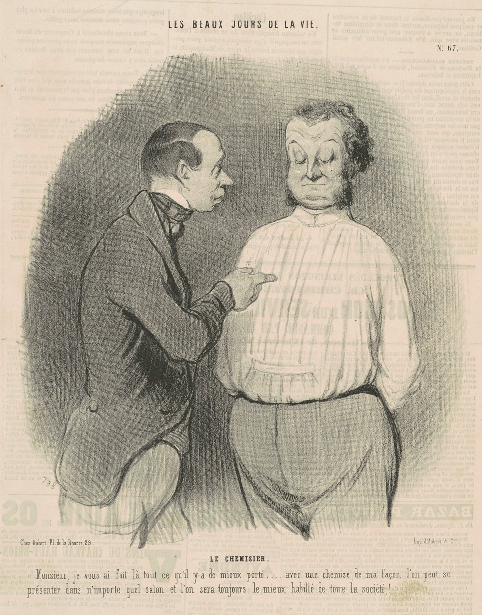 De blousemaker door Honoré Daumier