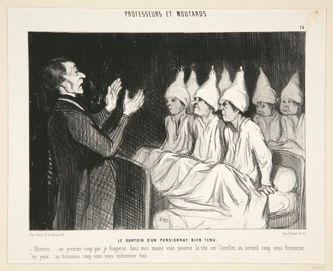 Le dortoir d door Honoré Daumier