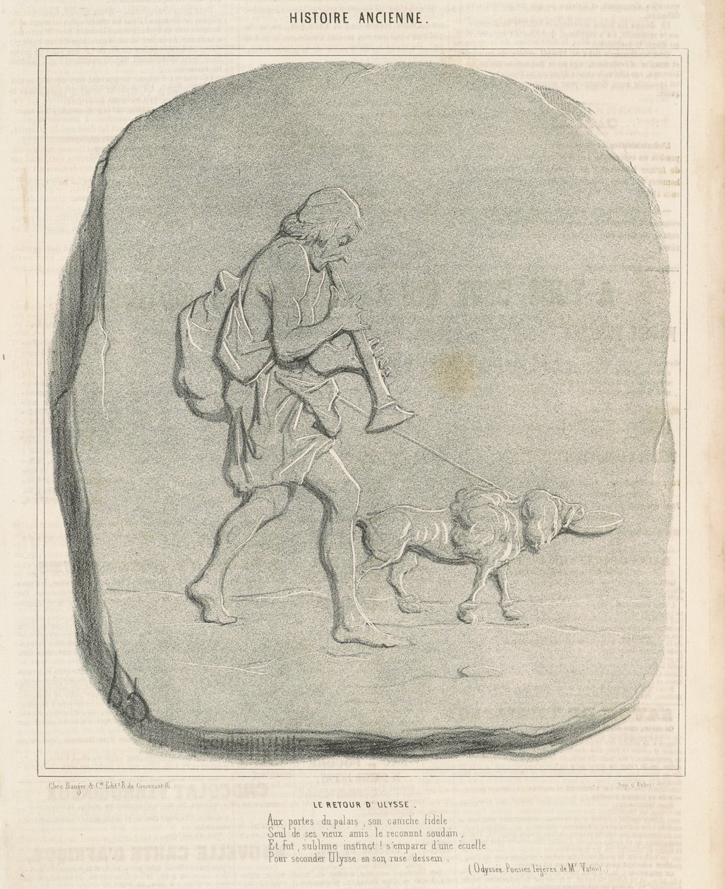 De terugkeer van Odysseus door Honoré Daumier
