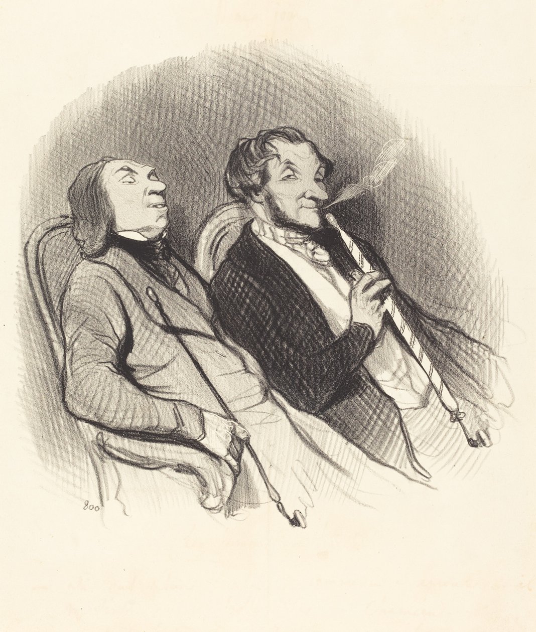 De hasj rokers door Honoré Daumier