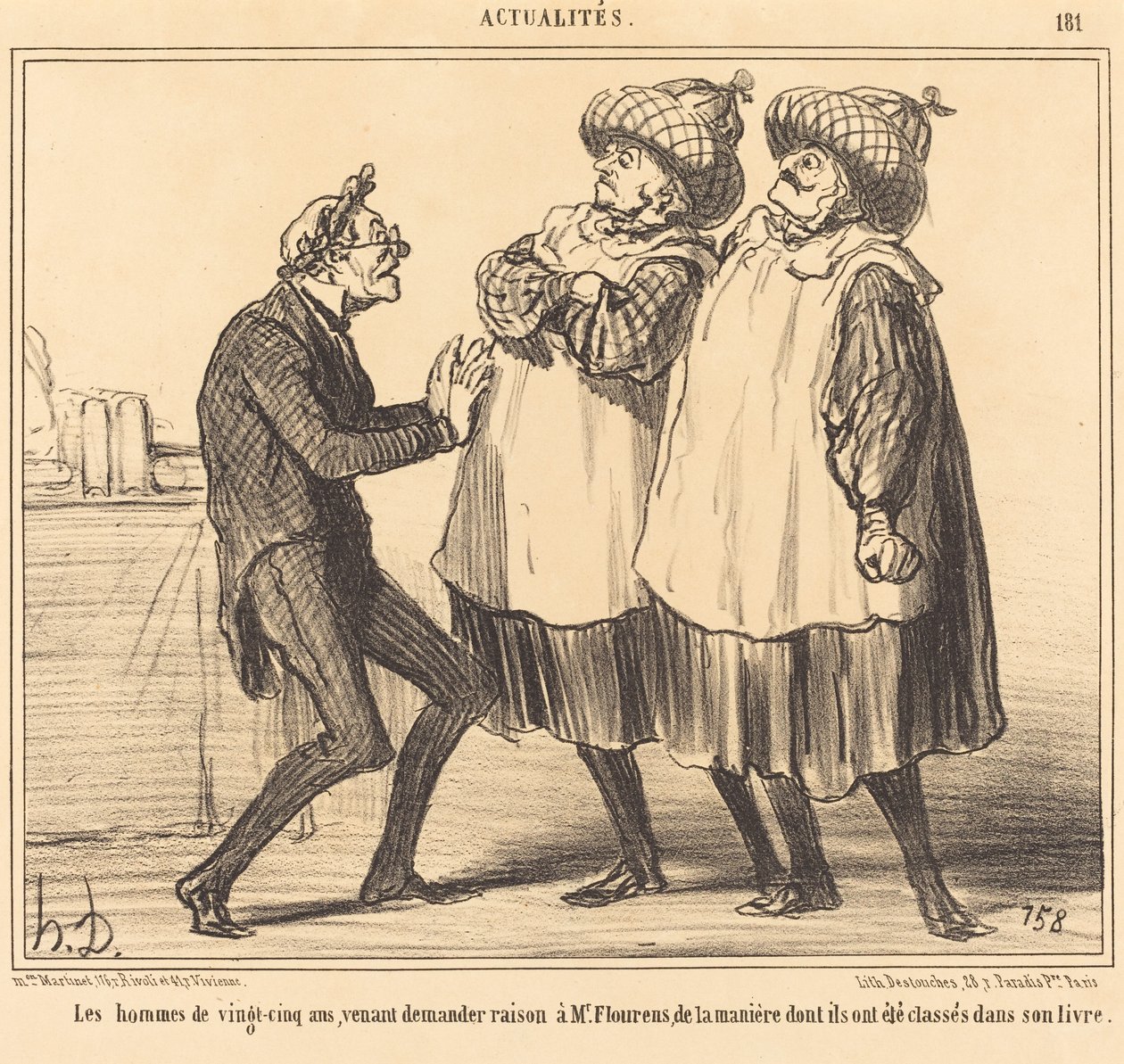 De Mannen van vijfentwintig jaar... door Honoré Daumier