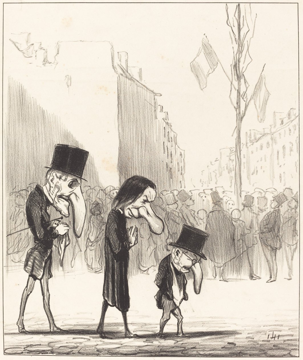 De Drie Kleine Heiligen door Honoré Daumier