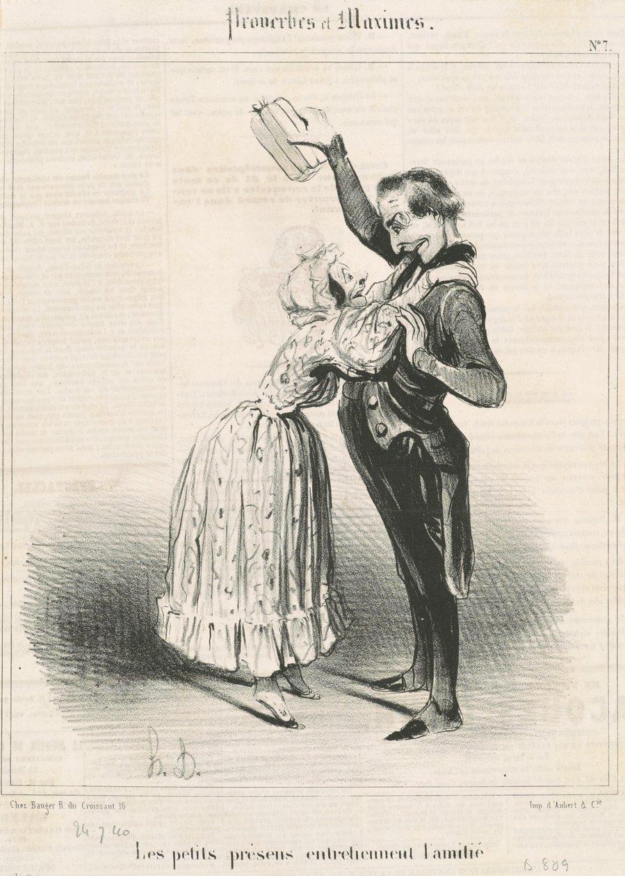 De kleine geschenken ... door Honoré Daumier