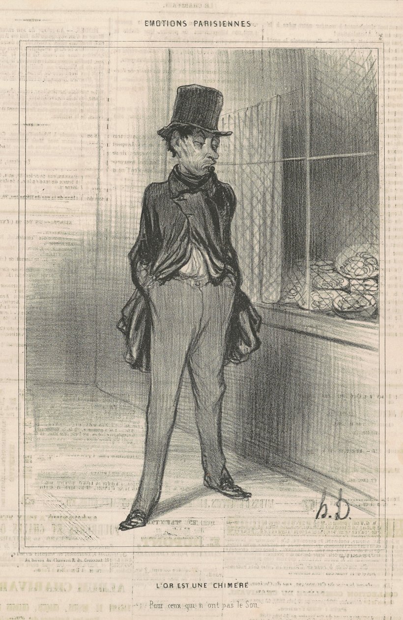 Goud is een illusie door Honoré Daumier