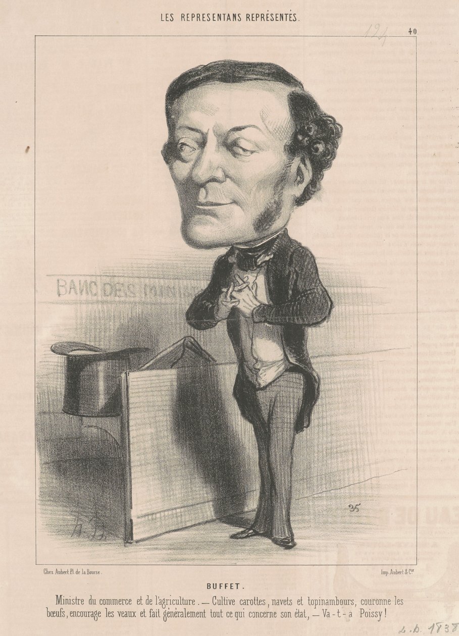 Louis-Joseph Buffet door Honoré Daumier