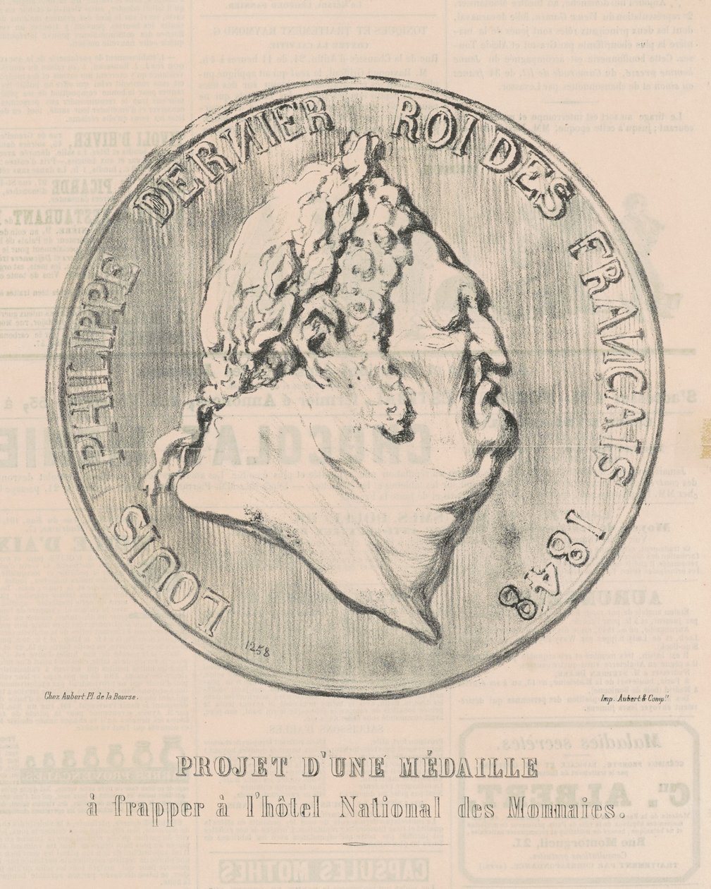 Louis-Philippe, laatste koning der Fransen door Honoré Daumier
