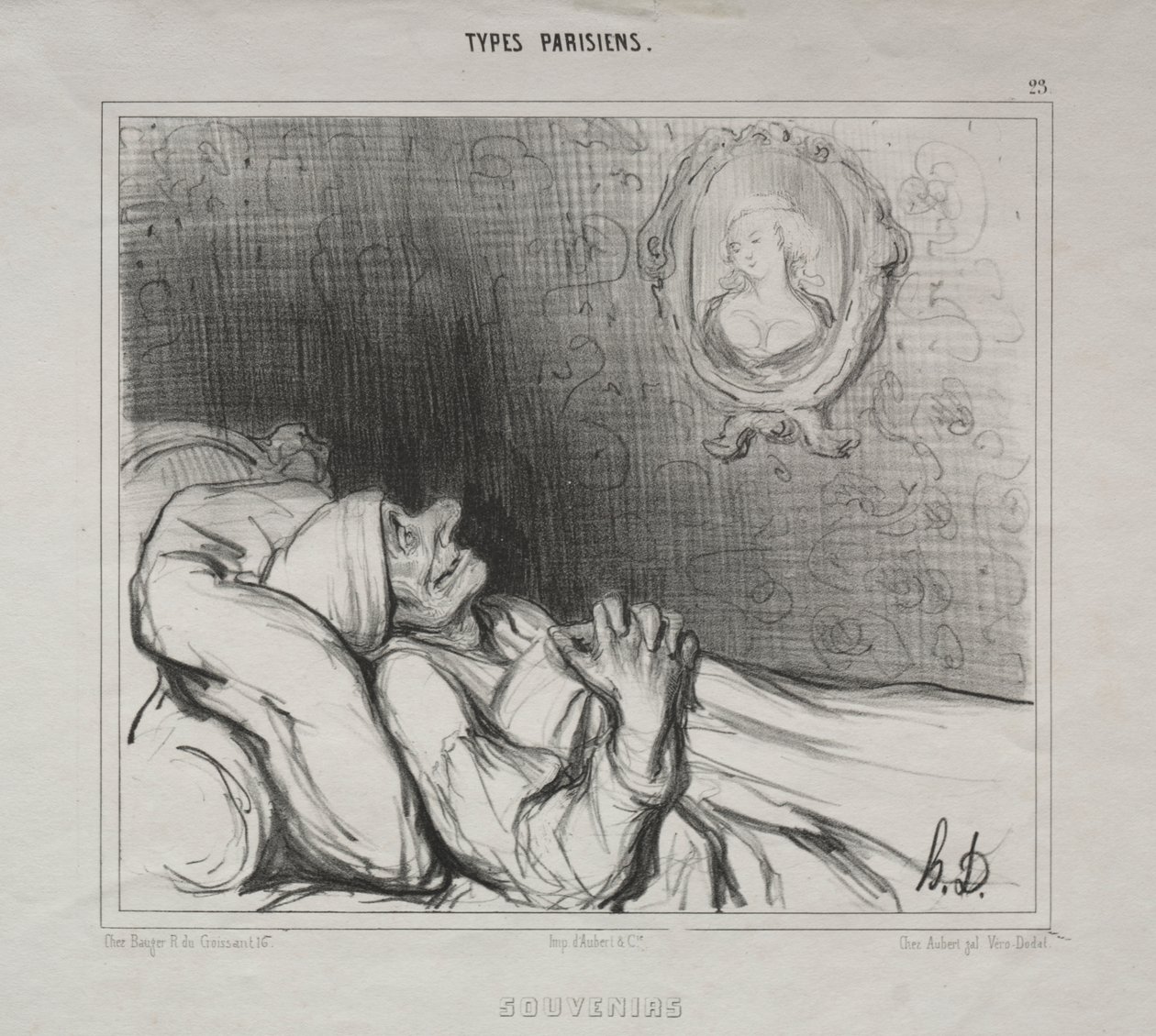 Herinneringen door Honoré Daumier