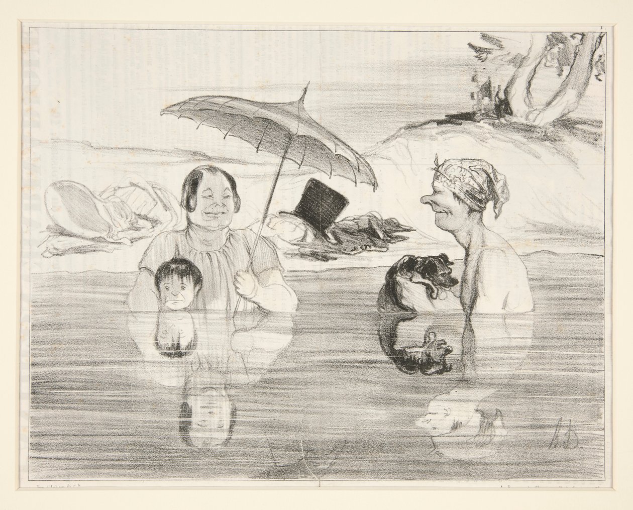 Mme. Greluche: Oh Gustave, qu door Honoré Daumier