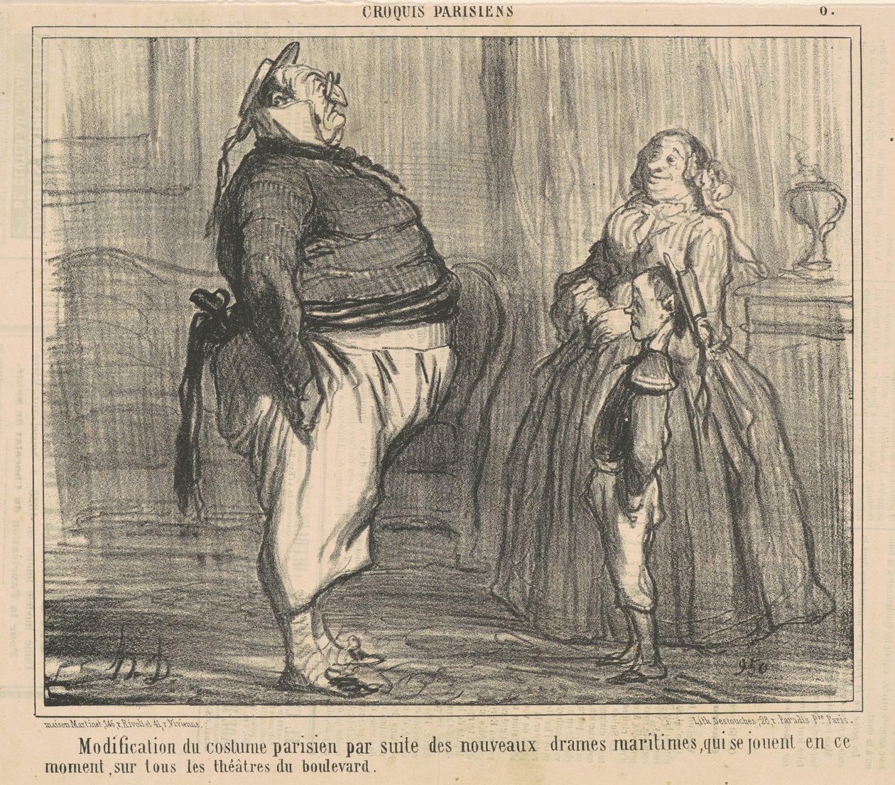 Wijziging van het Parijse kostuum... door Honoré Daumier