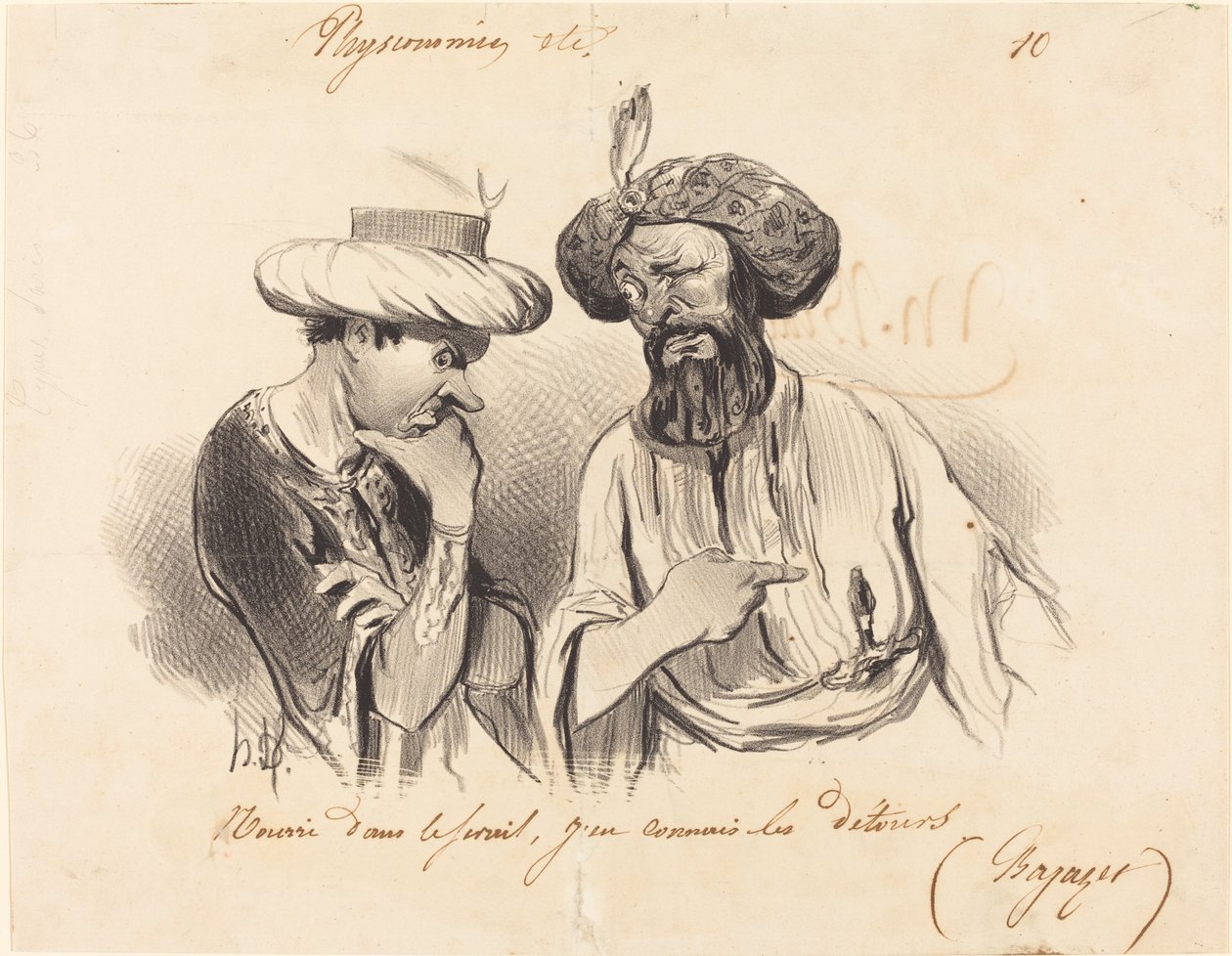 Opgevoed in de serail... door Honoré Daumier