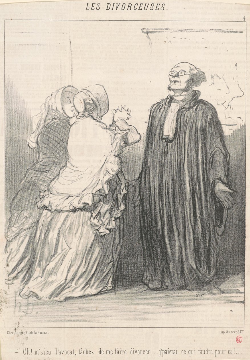 Oh! Meneer de advocaat, probeer... door Honoré Daumier