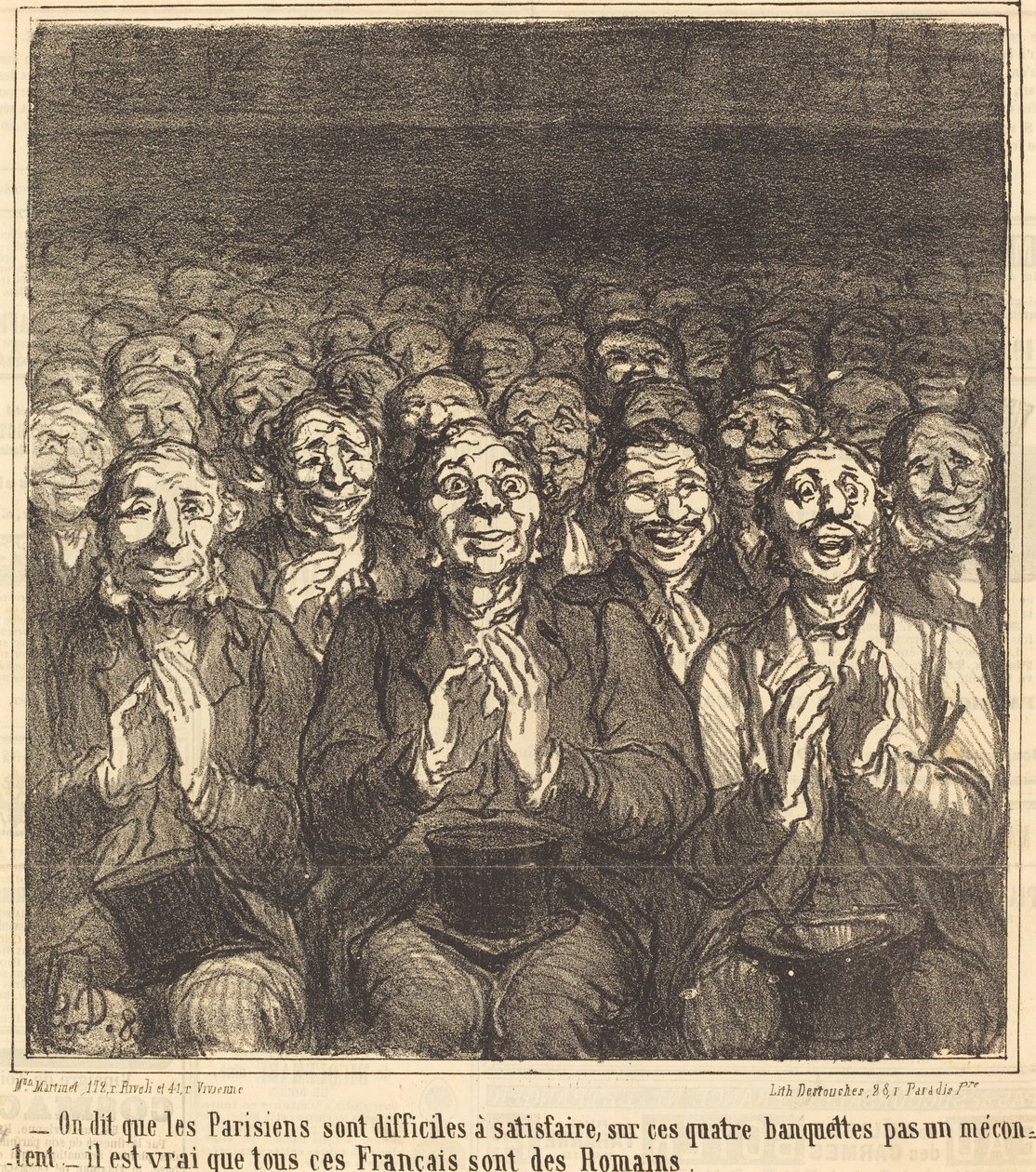 Men zegt dat de Parijzenaars... door Honoré Daumier