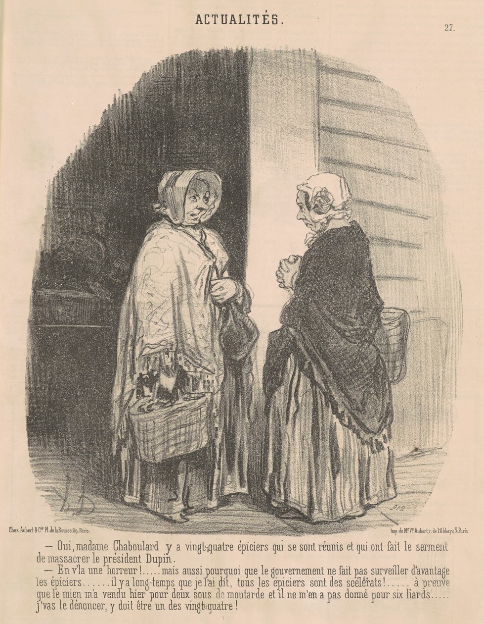 Ja, mevrouw Chaboulard... door Honoré Daumier