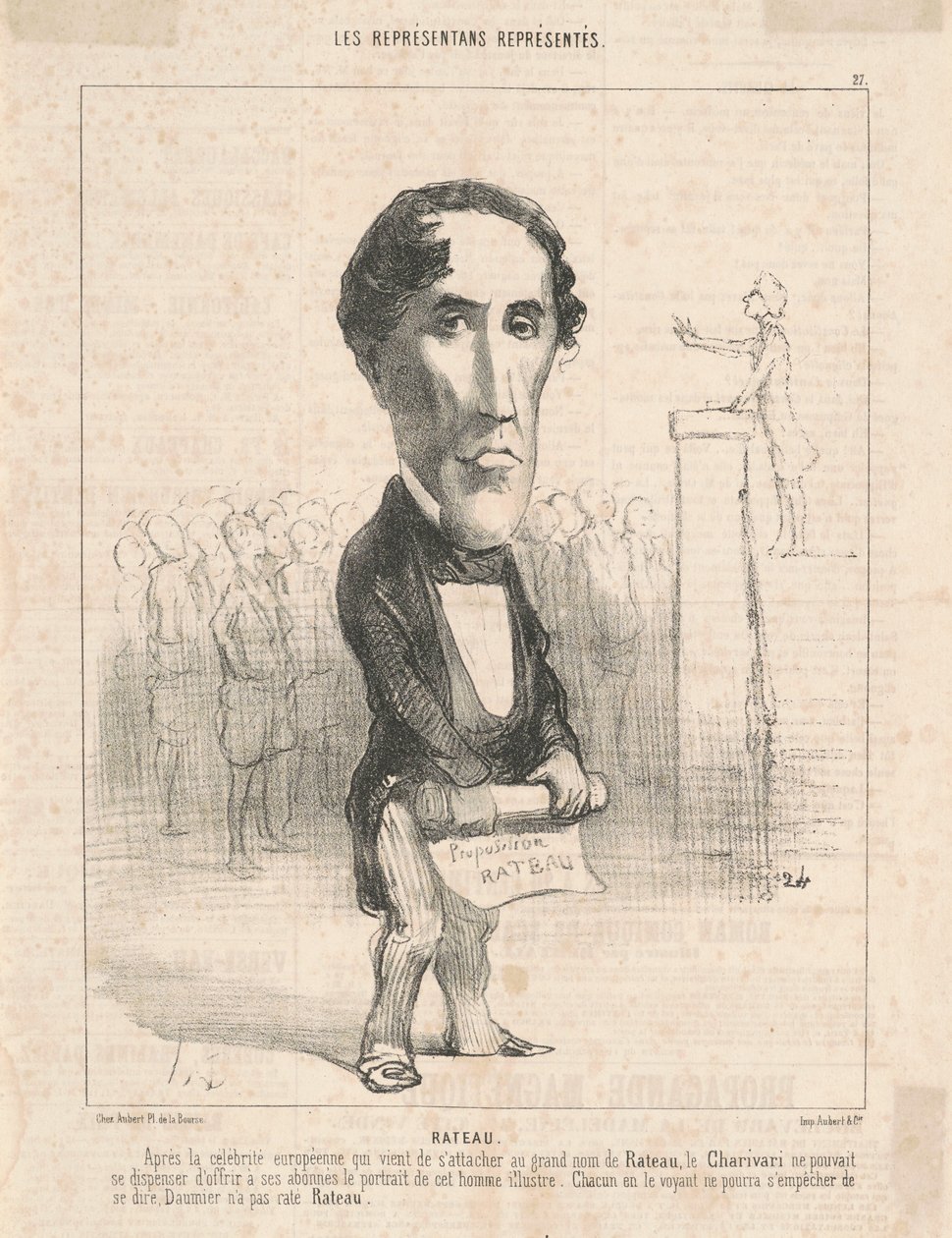 P. Lamotte Rateau door Honoré Daumier