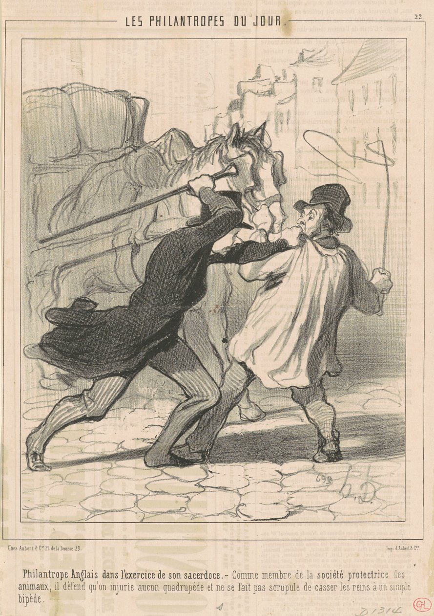 Engelse Filantroop in Actie... door Honoré Daumier