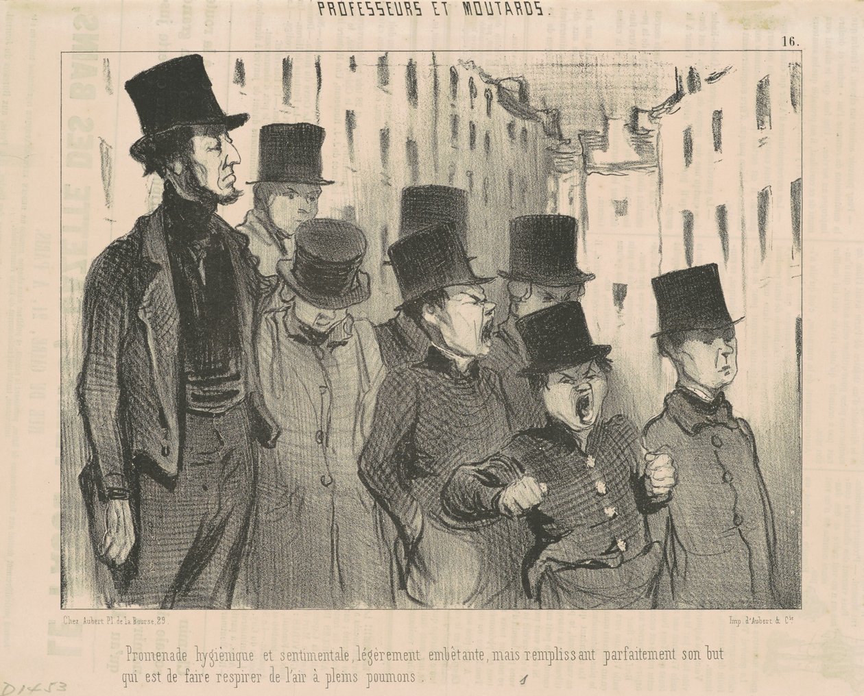 Hygiënische en Sentimentele Promenade door Honoré Daumier