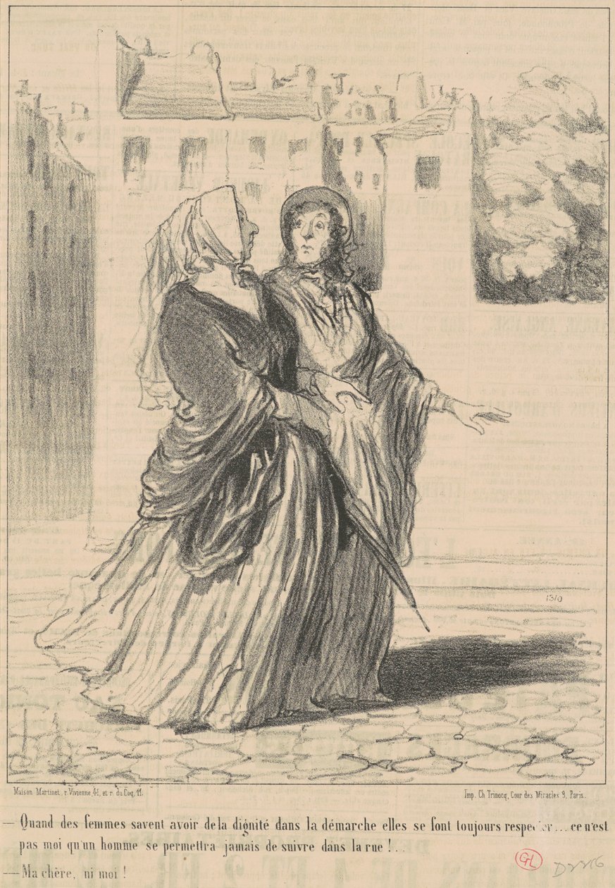 Quand des femmes savent avoir ... door Honoré Daumier