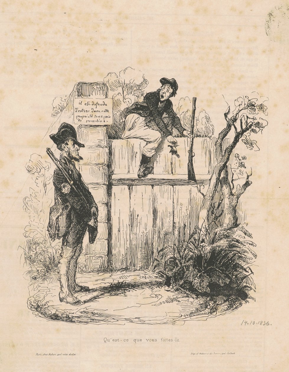 Wat doe je daar... door Honoré Daumier