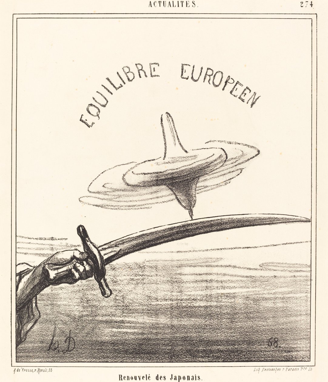 Vernieuwd door de Japanners door Honoré Daumier