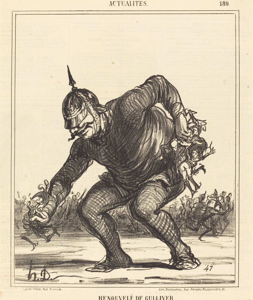 Renouvele de Gulliver door Honoré Daumier