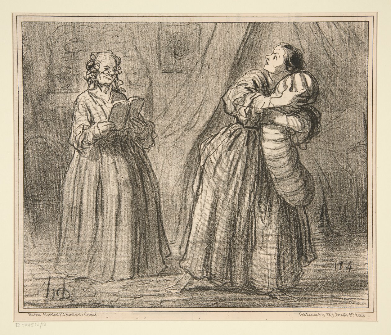 Repetitie d door Honoré Daumier