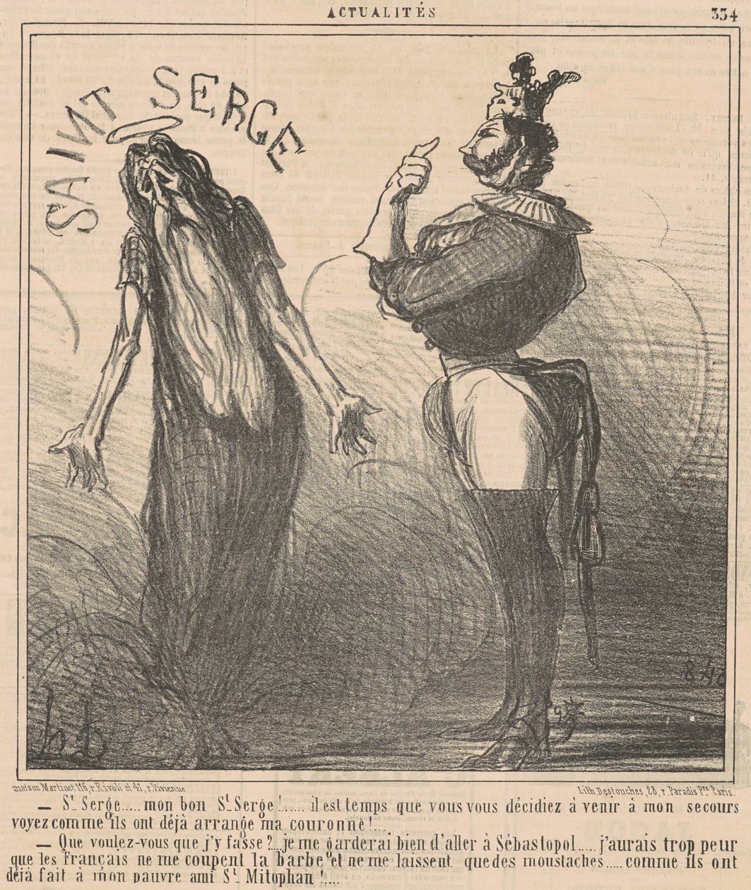 Sint Serge ... Mijn goede Sint Serge! door Honoré Daumier