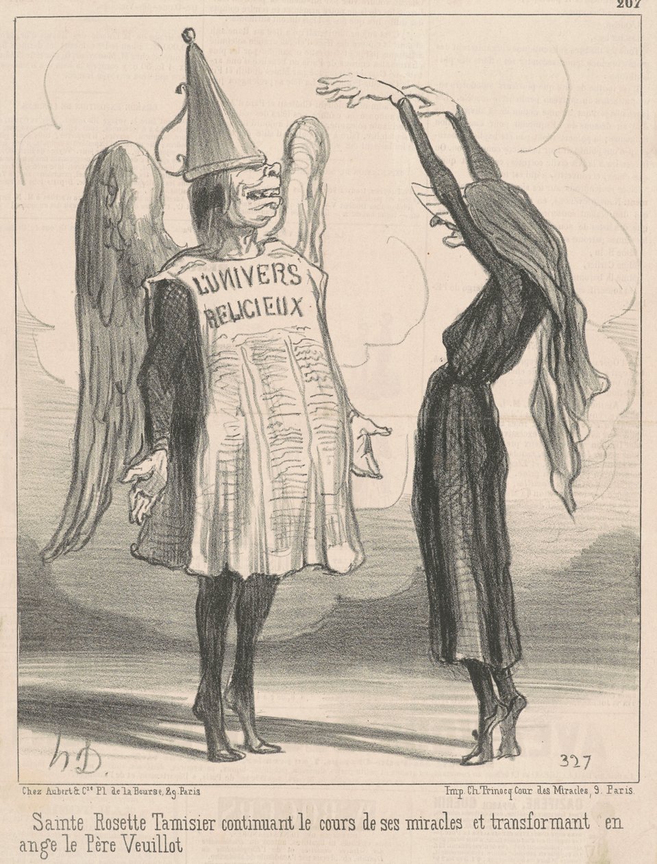 Sainte Rosette Tamisier ... door Honoré Daumier