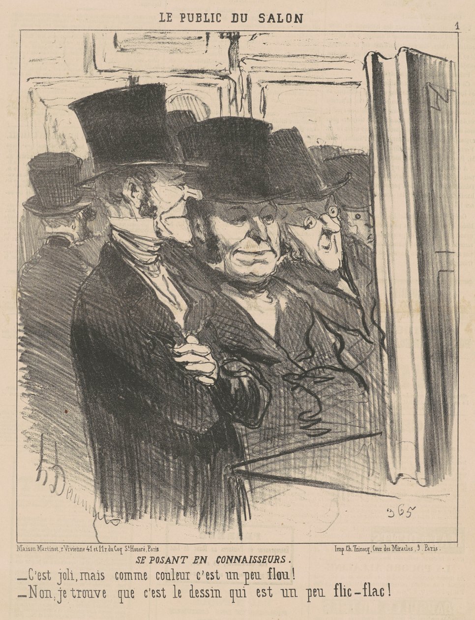 Zich Voordoen als Kenners door Honoré Daumier