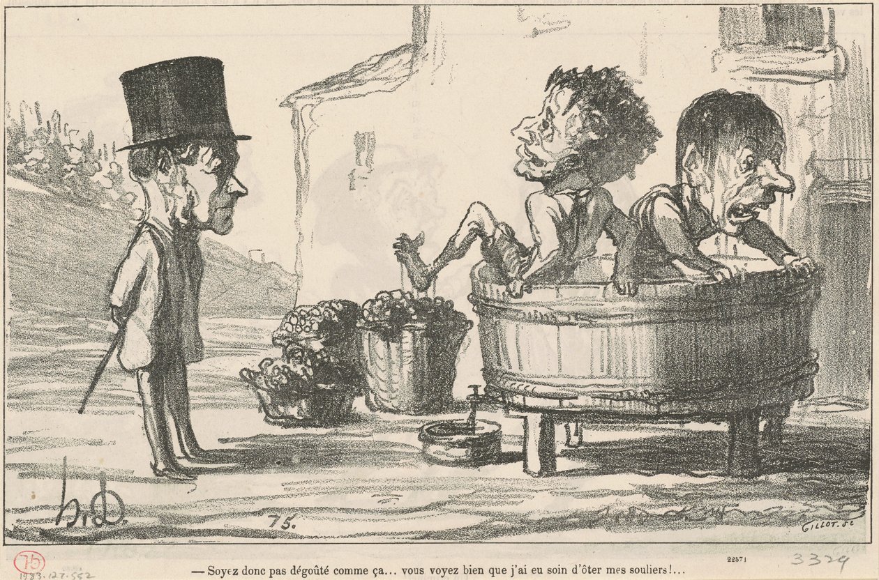 Wees dus niet zo vies... door Honoré Daumier
