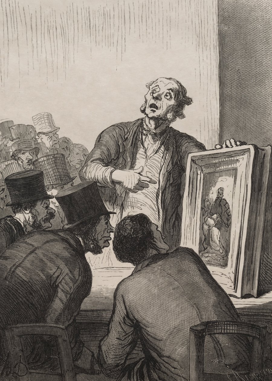 De veilingkamer: De expert door Honoré Daumier