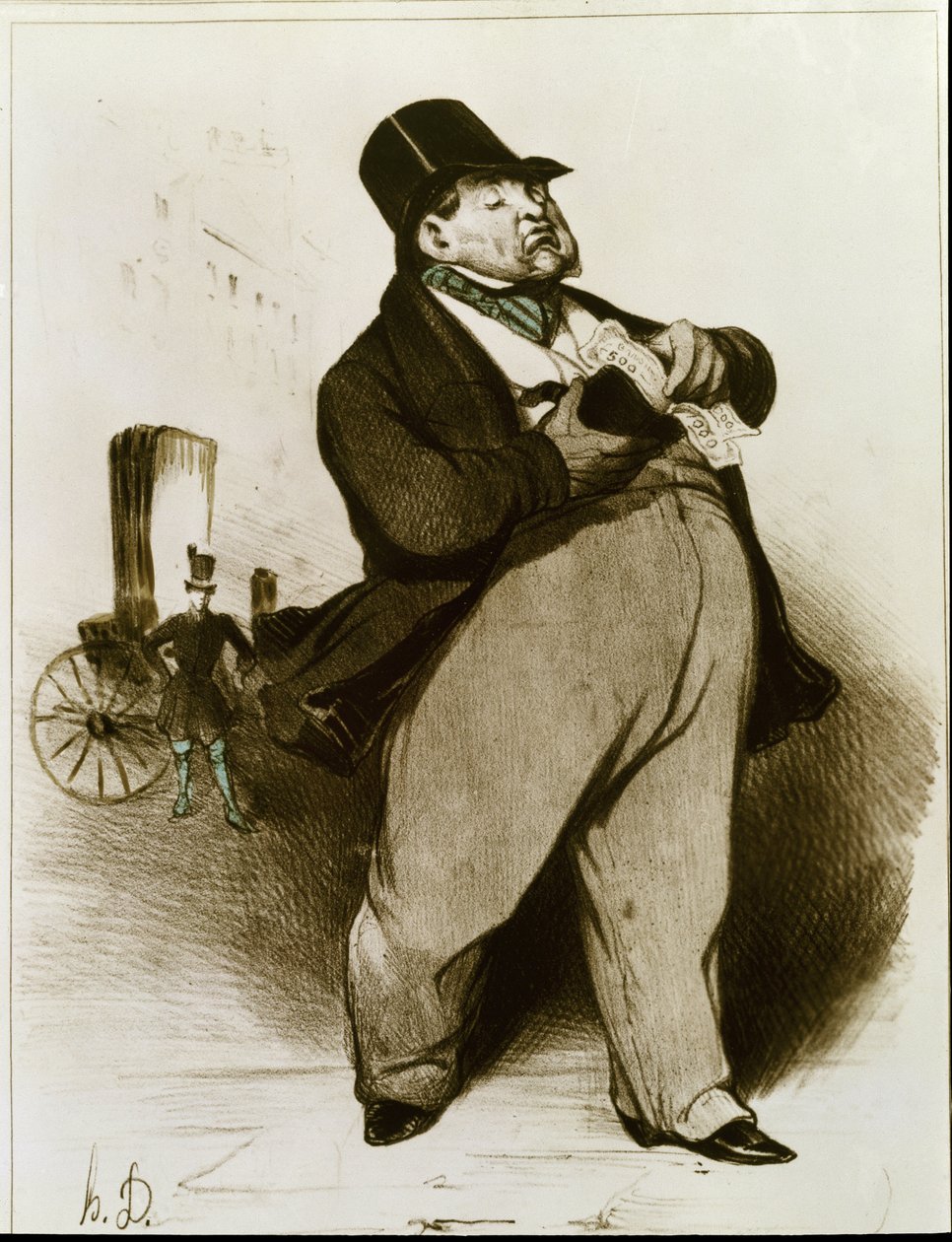 De bankier door Honoré Daumier