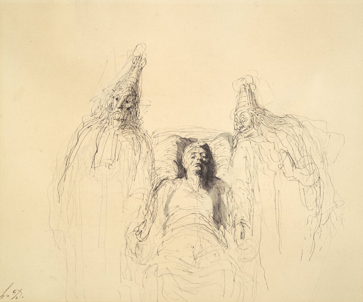 De Ingebeelde Zieke door Honoré Daumier