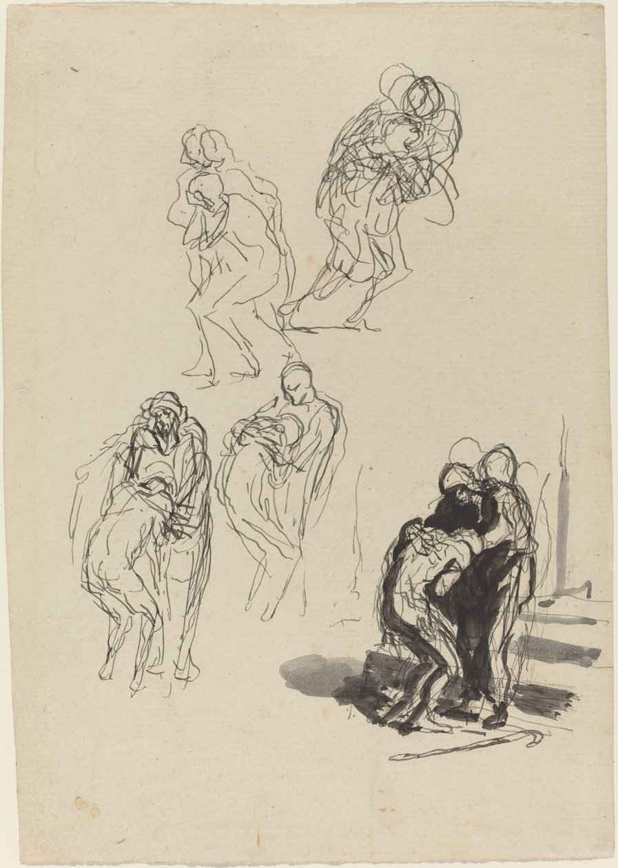 De Verloren Zoon door Honoré Daumier