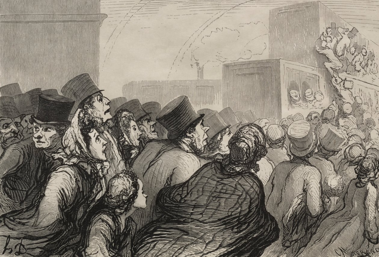 De Spoorweg: De Zondagse Excursie door Honoré Daumier