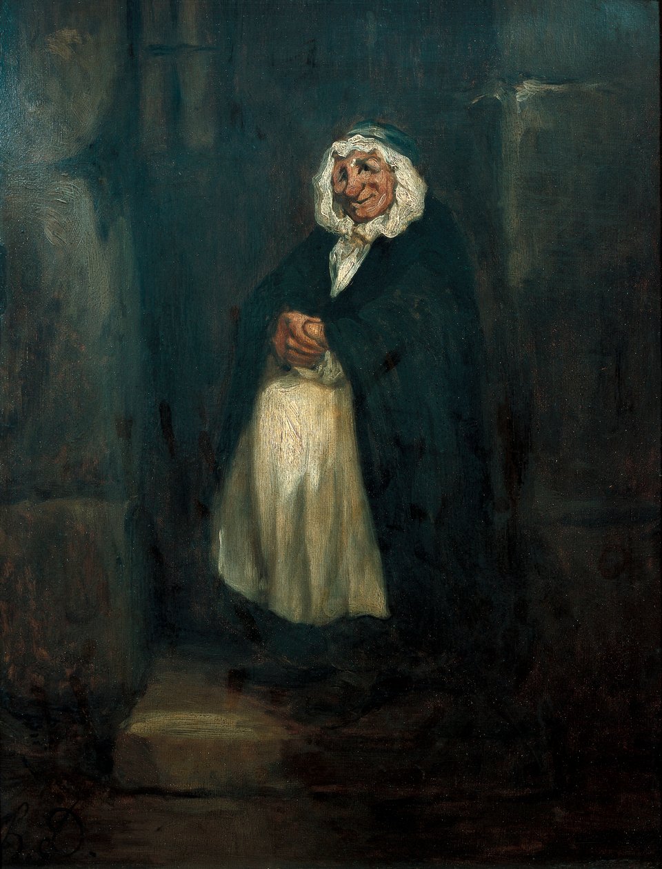De oude portier door Honoré Daumier