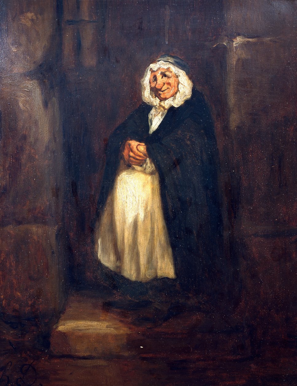 De oude portier door Honoré Daumier