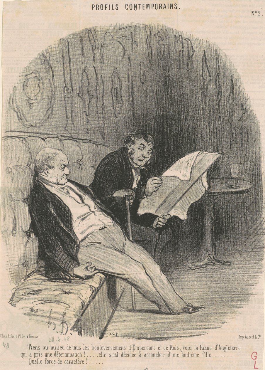 Houd stand te midden van ...omwentelingen... door Honoré Daumier