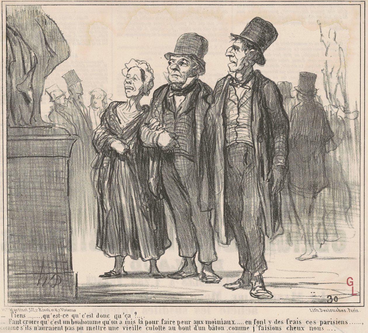 Tiens ... wat is dat? ... door Honoré Daumier