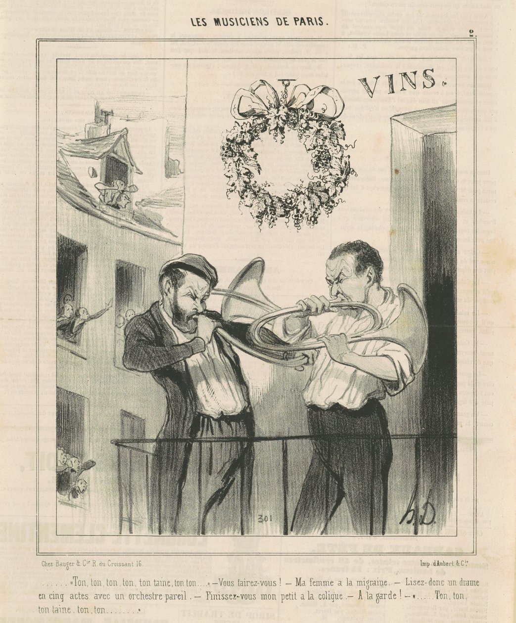 Ton, ton ... ton taine ... door Honoré Daumier